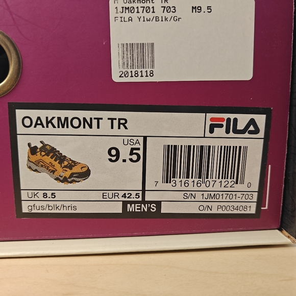 FILA Oakmont Trail Sneakers – Brand New with Tags - Picture 17 of 17